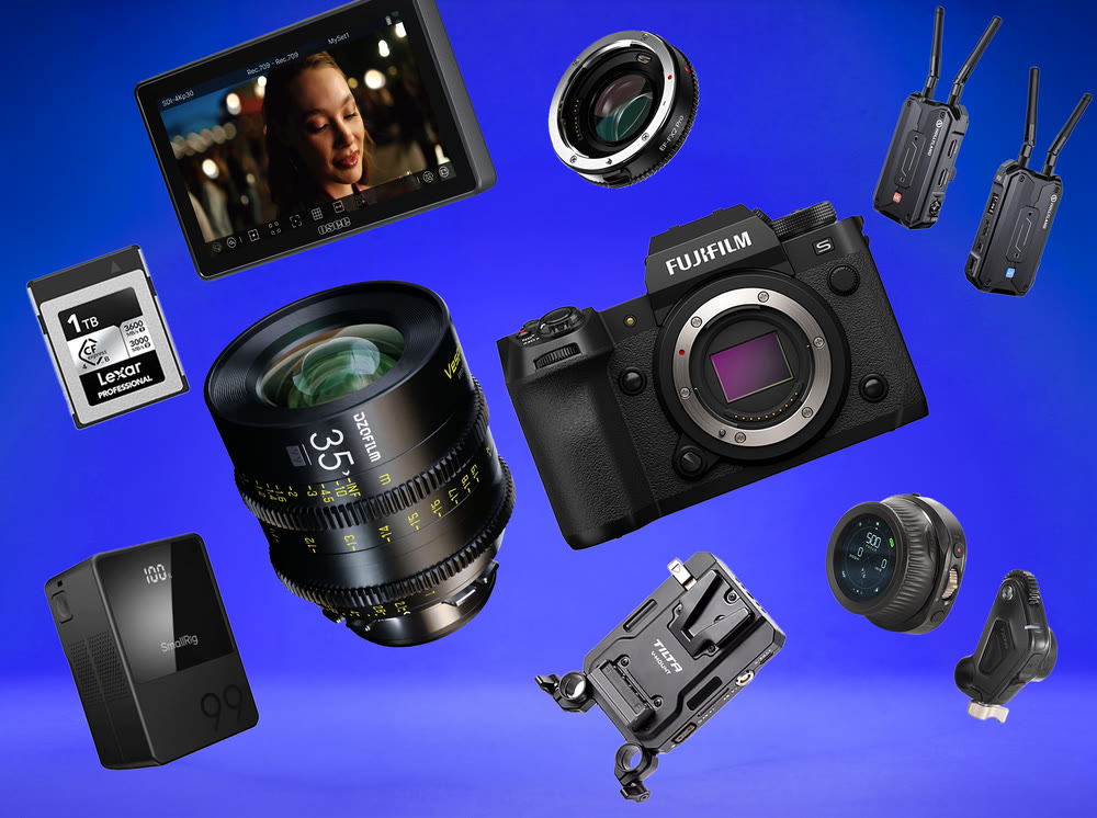 Fujifilm X-H2S 6K cinema rig + 35mm DZO Vespid